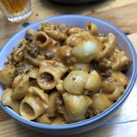 Hamburger helper - mac’n cheese 🧀   at MARIA in Berlin
