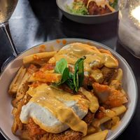Vegan chicken parm at MARIA in Berlin