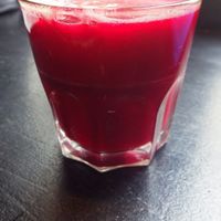 Pressed fruit juice at MARIA in Berlin