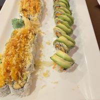 Party roll, Veggie dragon roll and Sweet forest roll  at Sushiko in Jacksonville