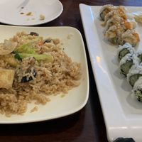 Fried rice and sushi rolls  at Sushiko in Jacksonville