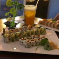 Vegan dynamite, vegan dragon roll, and vegan Chicago spicy roll at Sushiko in Jacksonville