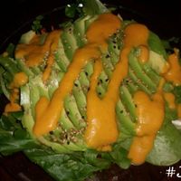 Avacado Salad with Vegan Ginger Dressing at Sushiko in Jacksonville