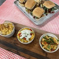 Mac flight and sliders  at Dharma Southern Chick'n in Orlando