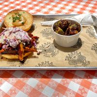 The Orange Bird with Crispy Brussels. at Dharma Southern Chick'n in Orlando