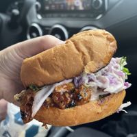 The orange bird - delicious!!  at Dharma Southern Chick'n in Orlando