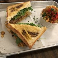 Grilled jackfruit sandwich. at Dharma Southern Chick'n in Orlando