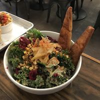 One of their 2 spectacular salad; this one had a marinated (inner) watermelon rind. at Dharma Southern Chick'n in Orlando