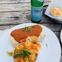 Wet burrito and cheesy homies at Dharma Southern Chick'n in Orlando