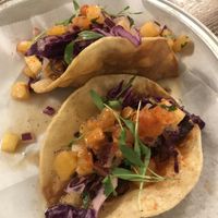 Tempeh tacos at Dharma Southern Chick'n in Orlando