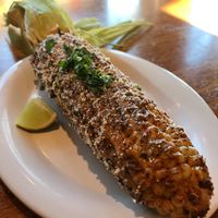 The street corn is on their summer menu & it's so good! It's a ";Mexican style"; elote with chipotle aioli & Parmesan cheese. It's amazing. at Veggie Grill by Next Level - Tustin Marketplace in Irvine