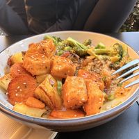 Citrus glazed tofu bowl  at Veggie Grill by Next Level - Tustin Marketplace in Irvine