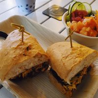 Korean BBQ Jackfruit Sandwich at Green Cup Cafe in Fort Myers