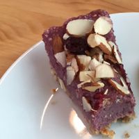 raw raspberry pie at Green Cup Cafe in Fort Myers