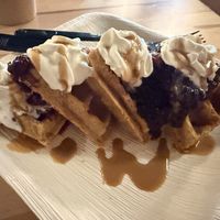 Biscoff waffles 😋   at Green Cup Cafe in Fort Myers