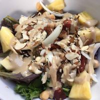 Abundance Bowl before stirring at Green Cup Cafe in Fort Myers