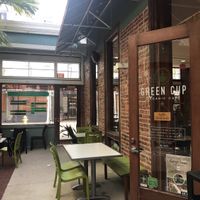 Patio seating at Green Cup Cafe in Fort Myers