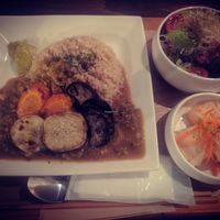 set lunch for 1000 yen, great deal and very fulling  at Smoothie etc. in Kyoto