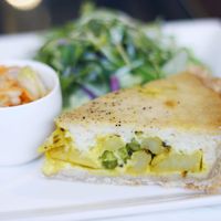 Vegan quiche set from Cosy Cafe at Smoothie etc. in Kyoto