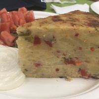 Huge tortilla  at kVegan in Tenerife