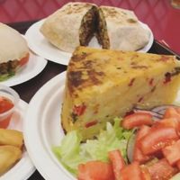 Tortilla con ensalada. La joya de La Corona. at kVegan in Tenerife