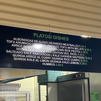 menu1 at kVegan in Tenerife