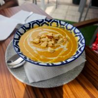 Vegetable soup at kVegan in Tenerife