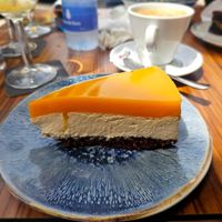 Mango cheesecake at kVegan in Tenerife