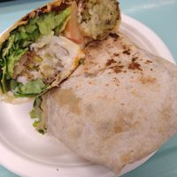 Vegan Falafel roll was pig portion. at kVegan in Tenerife