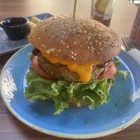 Tofu burger  at kVegan in Tenerife