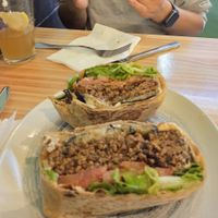 Seaweed burger, dios mio ! at kVegan in Tenerife