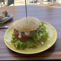 Legume burger  at kVegan in Tenerife