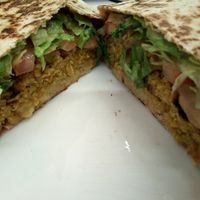 poilo feliz wrap at kVegan in Tenerife