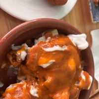 Bravas potatoes and croquettes   at kVegan in Tenerife