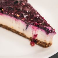 Cheesecake - looks good but taste disappointed a little. at kVegan in Tenerife