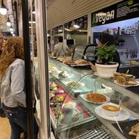 Waiting in line at kVegan in Tenerife