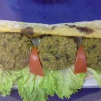 Falafel wrap at kVegan in Tenerife