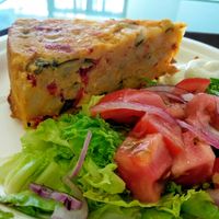 Spanish omelette at kVegan in Tenerife