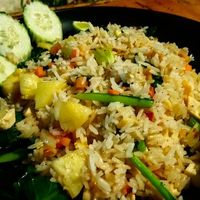 Pineapple fried rice at Ananda Yoga Detox in Koh Phangan