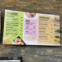 Menu with a few labeled vegan options  at Pluto’s Organic Cafe in Redmond