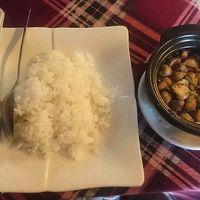 mushroom n rice at Bookworm's Coffee in Ho Chi Minh City