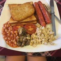 Vegan full English at Bookworm's Coffee in Ho Chi Minh City