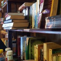 Many books at Bookworm's Coffee in Ho Chi Minh City
