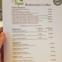 Vegan menu #2 at Bookworm's Coffee in Ho Chi Minh City