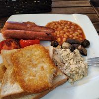 Low quality vegan deli meats at Bookworm's Coffee in Ho Chi Minh City