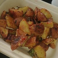 Garlic potato bites at Blue Grill in Milford