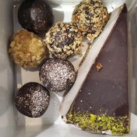Bounty, Nutella, Apricot, Espresso, and Salted Caramel Cake at Vega in Skopje
