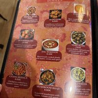 Veggie menu!  at Namaste India Tarifa - Indian Restaurant in Andalucia