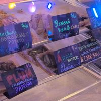 Vegan options marked with a V at Intentional Baker in Jacksonville
