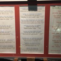 Menu at Lebenbauer in Vienna